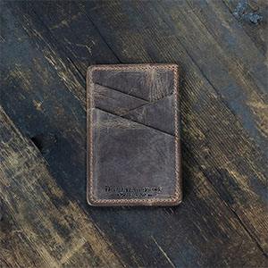 Duvall leather front pocket wallet