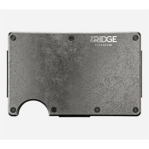 Titanium Ridge minimalist wallet